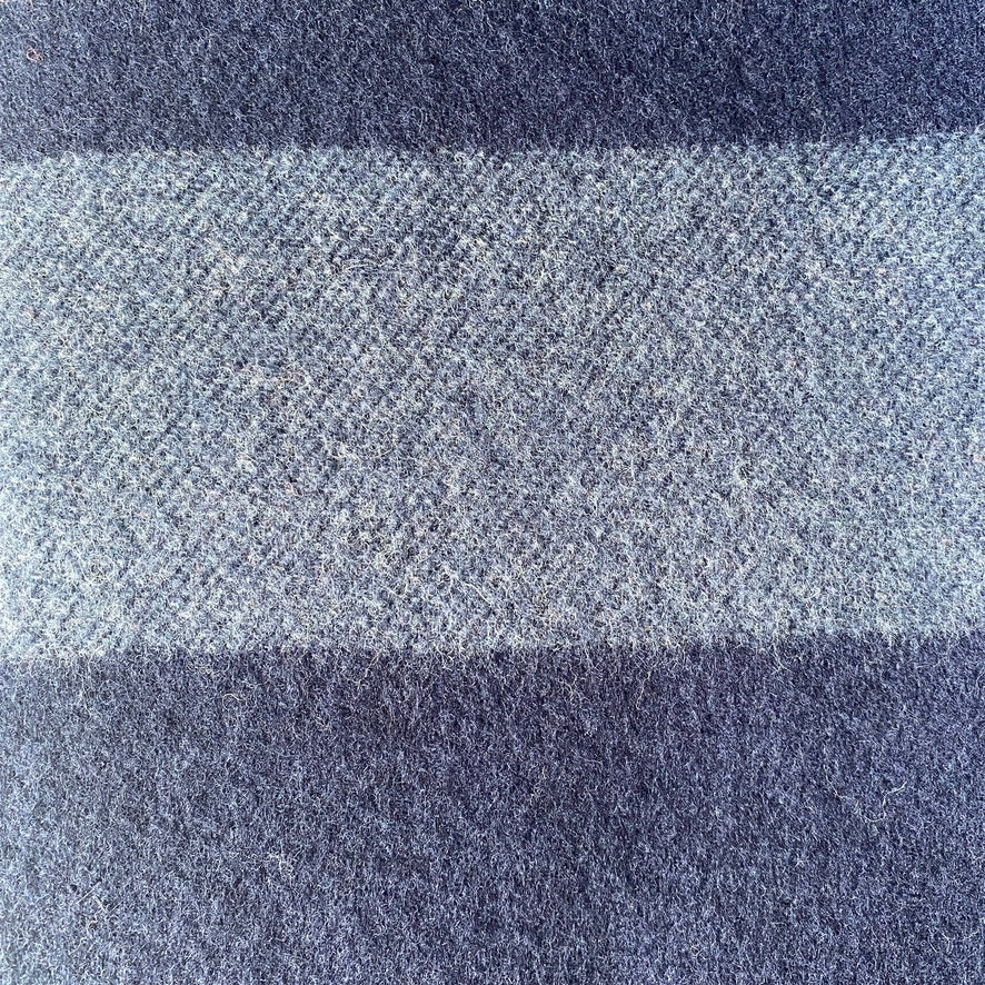 Blue & Off White Lambswool Throw