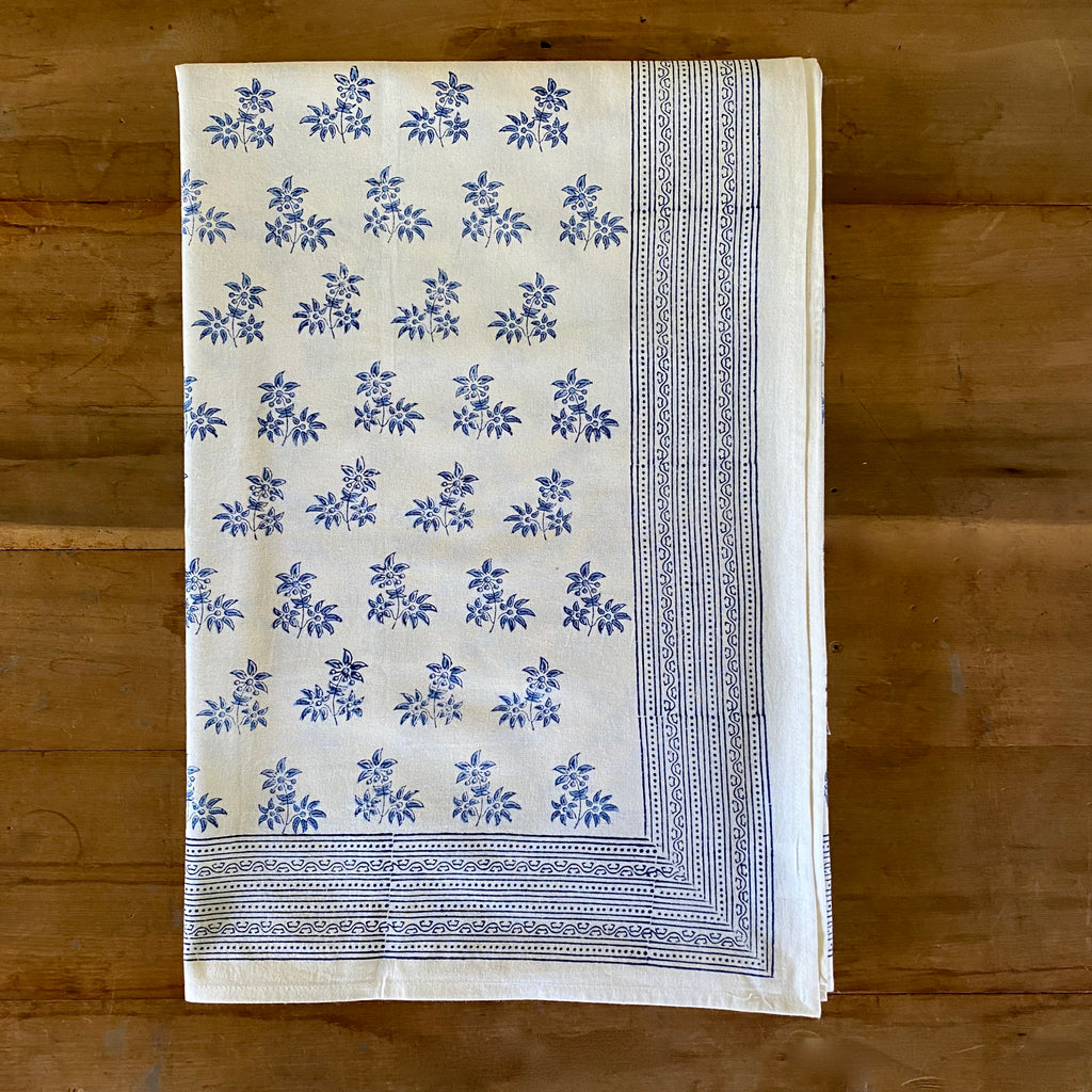 Jasmine Hand Block Printed Tablecloth