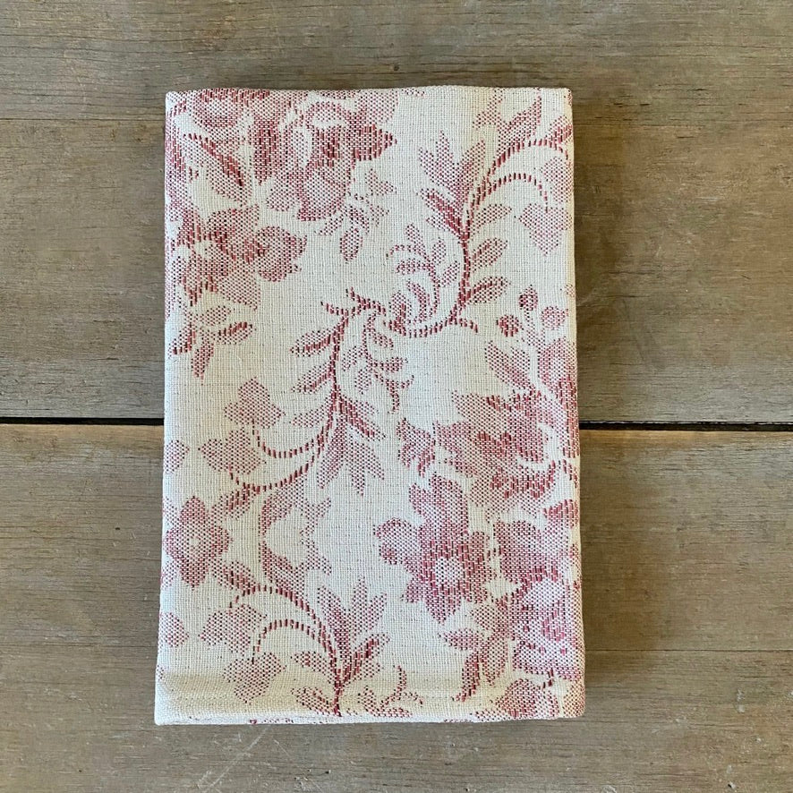 Bordeaux Country Rose Damask Dish Towel