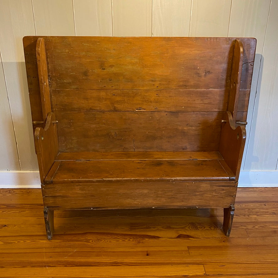 Antique Pine Hutch Table