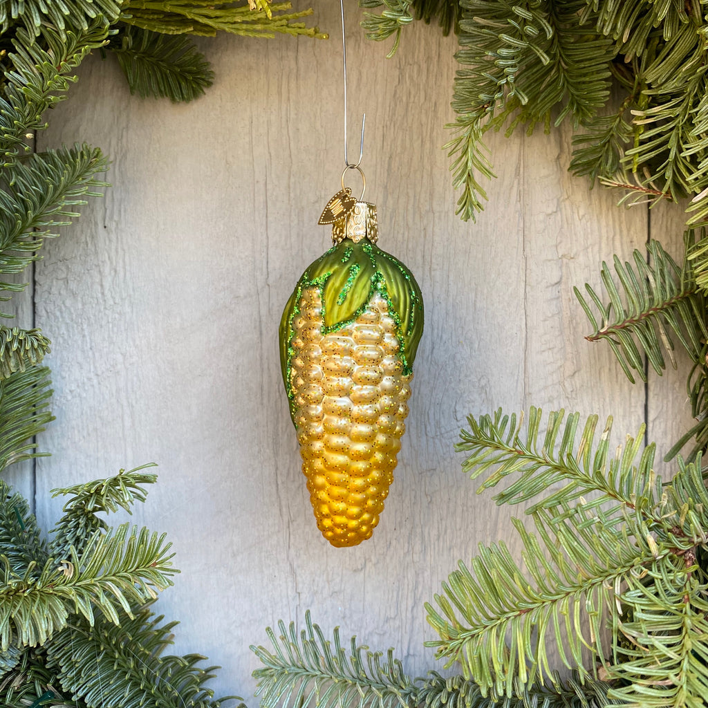 Corn Cob Christmas Tree Ornament