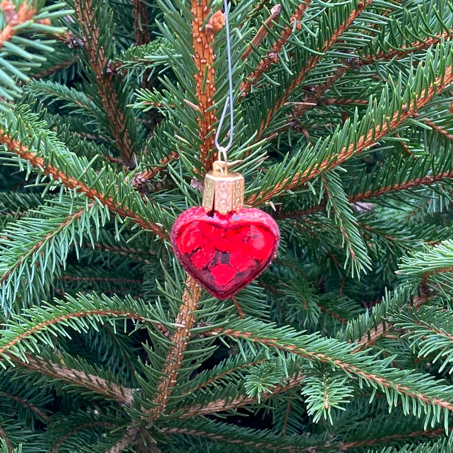 Mini Heart Christmas Ornament