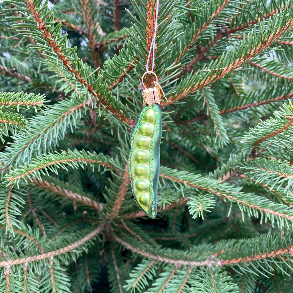 Peapod Christmas Tree Ornament