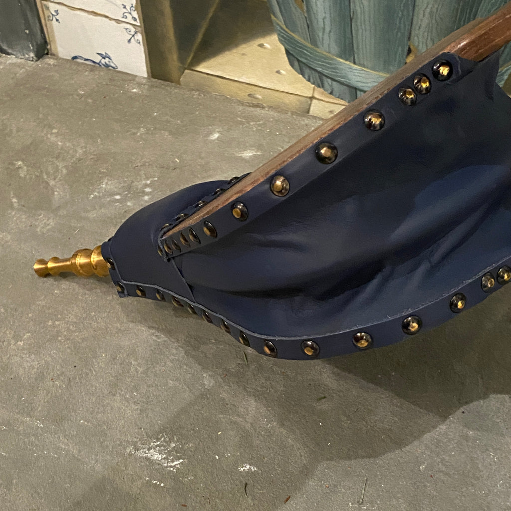 Traditional Blue Leather Fire Bellows