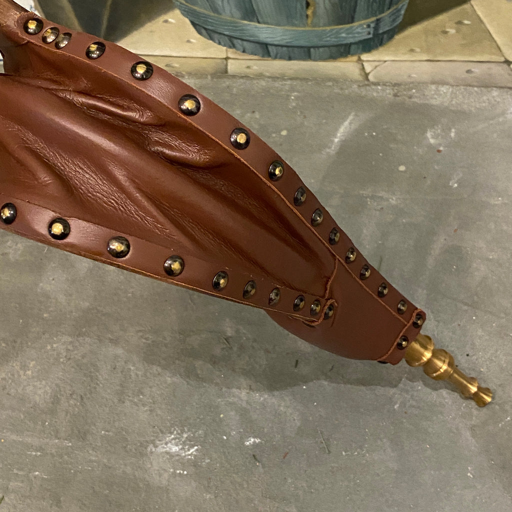 Traditional Brown Leather Fire Bellows