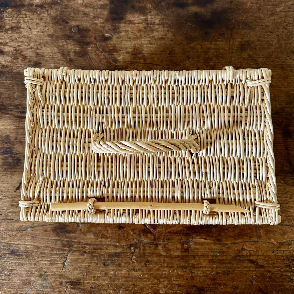 French Wicker Needlework Basket