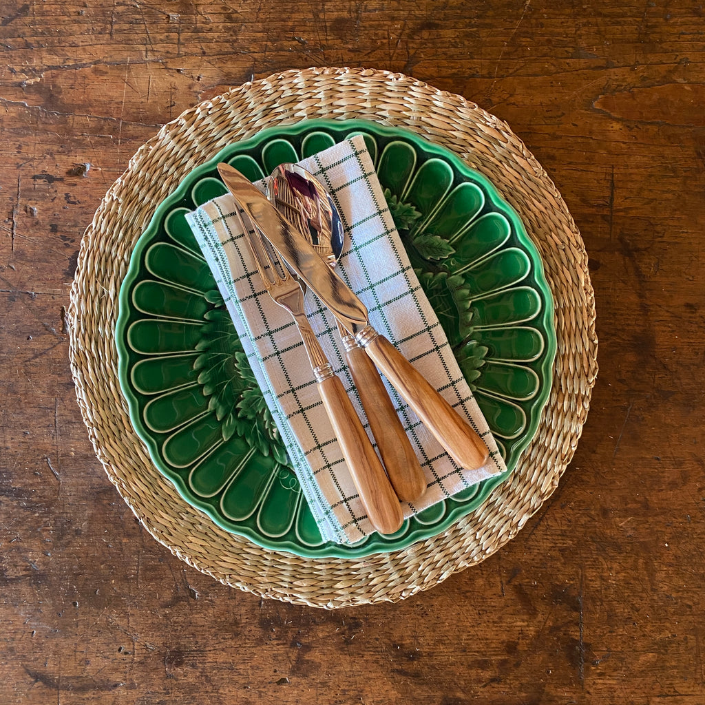 Set of Four Spiral Seagrass Placemats - Natural