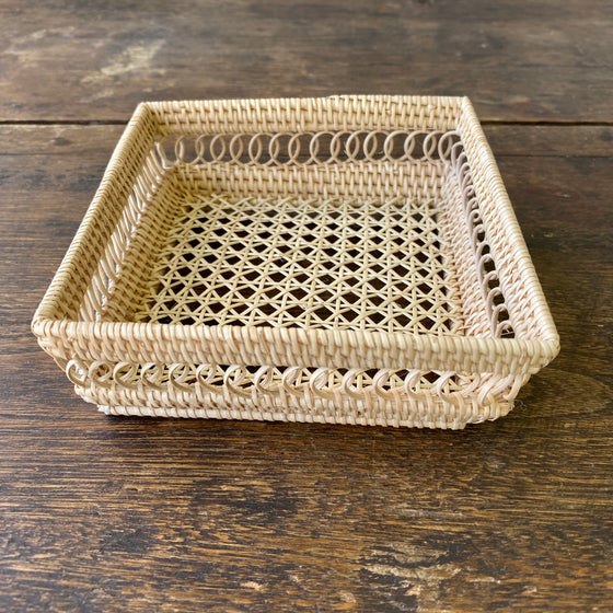 Rattan Square Tray