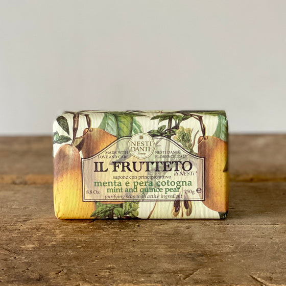 Mint & Quince Pear Handcrafted Italian Soap